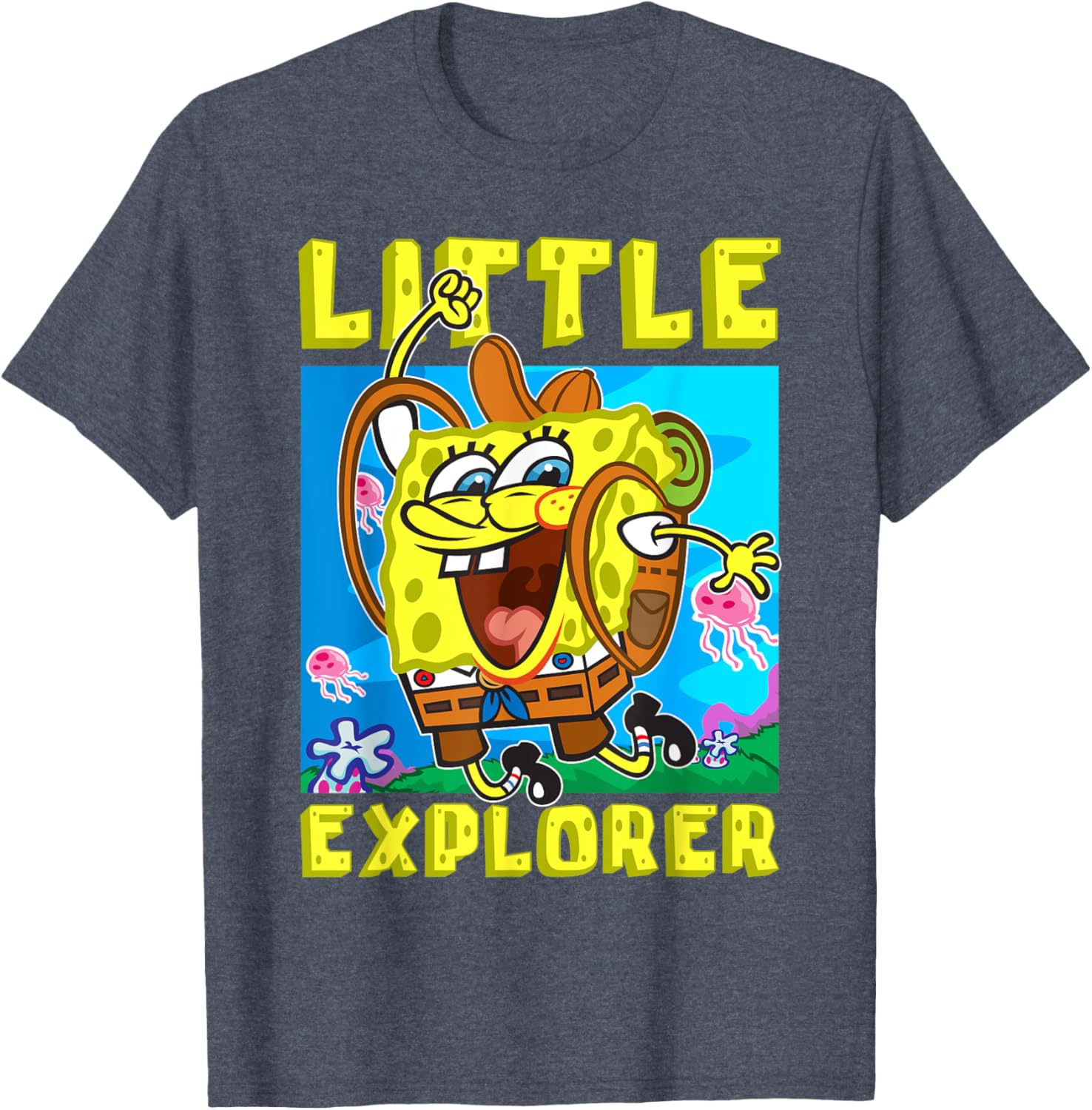 SpongeBob Little Explorer Funny Boys Gift T-Shirt for Christmas Birthday - 8