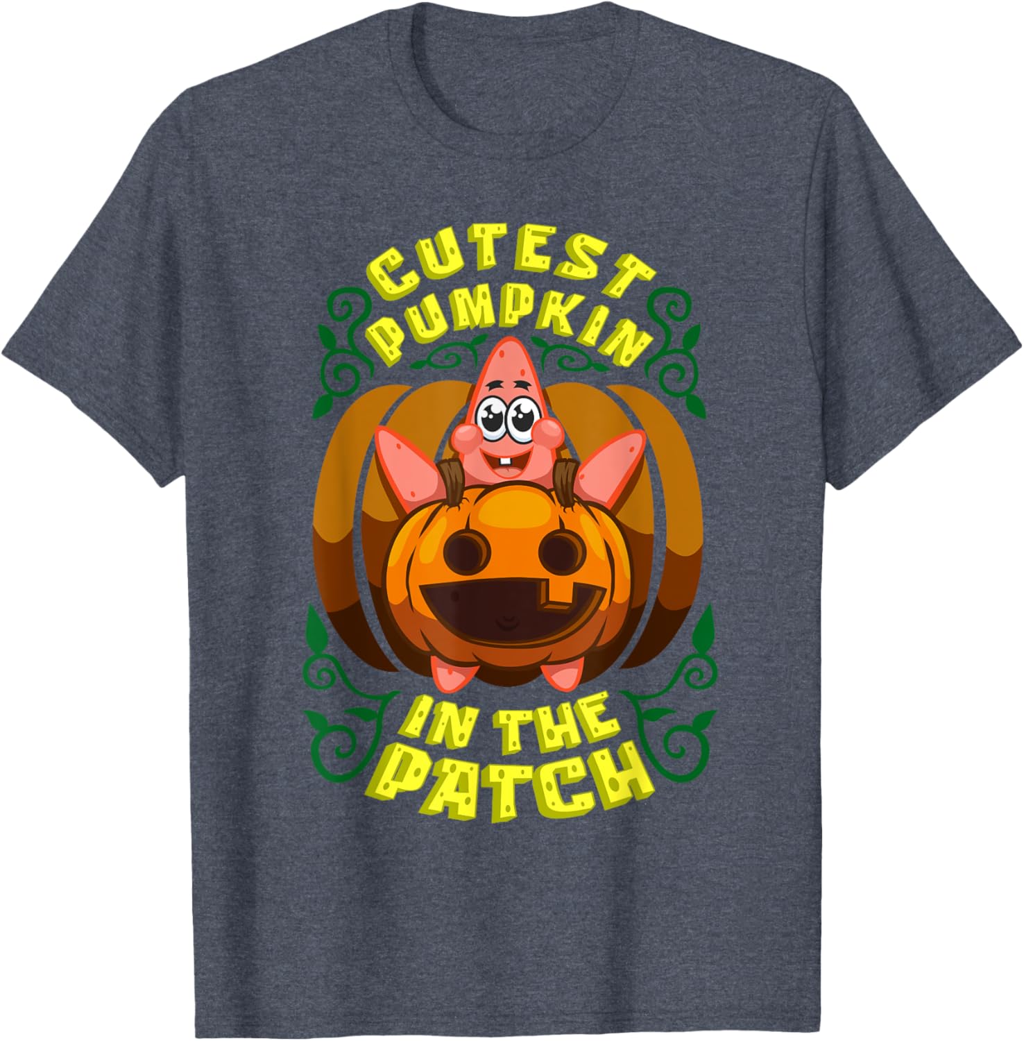 Mademark SpongeBob Halloween Patrick Star Pumpkin T-Shirt for Kids - 2