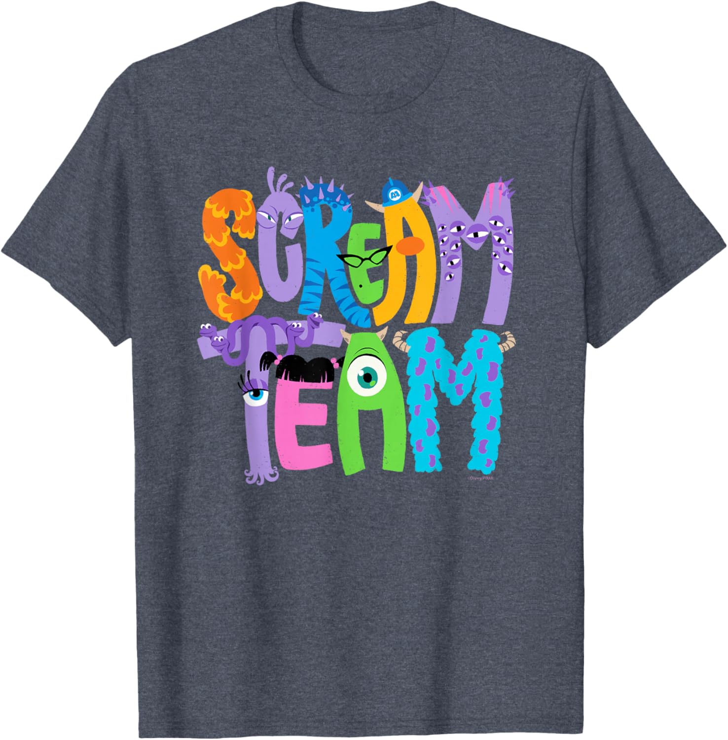 Monsters Inc Scream Team Halloween T-Shirt Fun Disney Pixar Apparel - 19