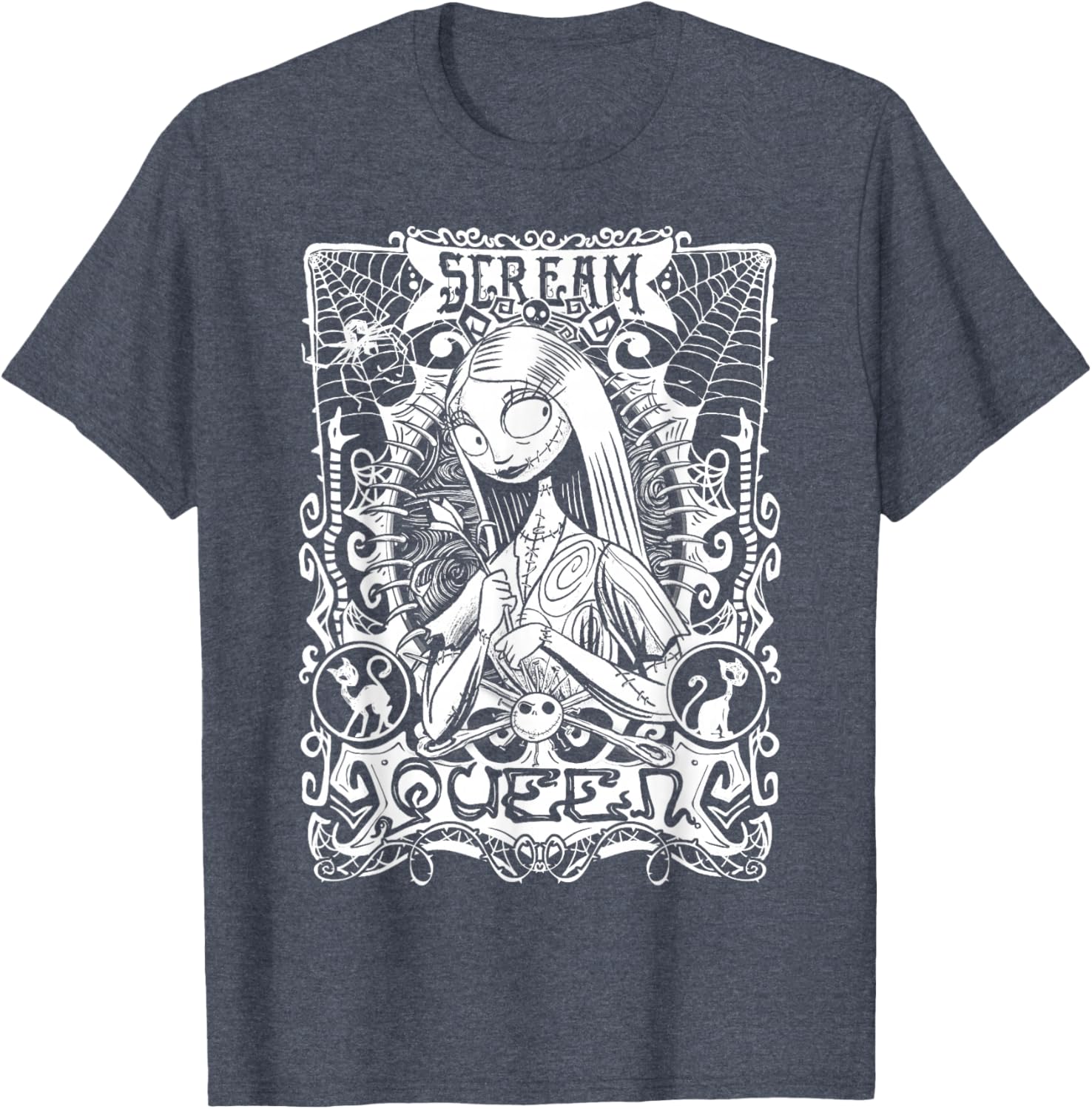 Disney Nightmare Before Christmas Sally Portrait T-Shirt for Fans - 4
