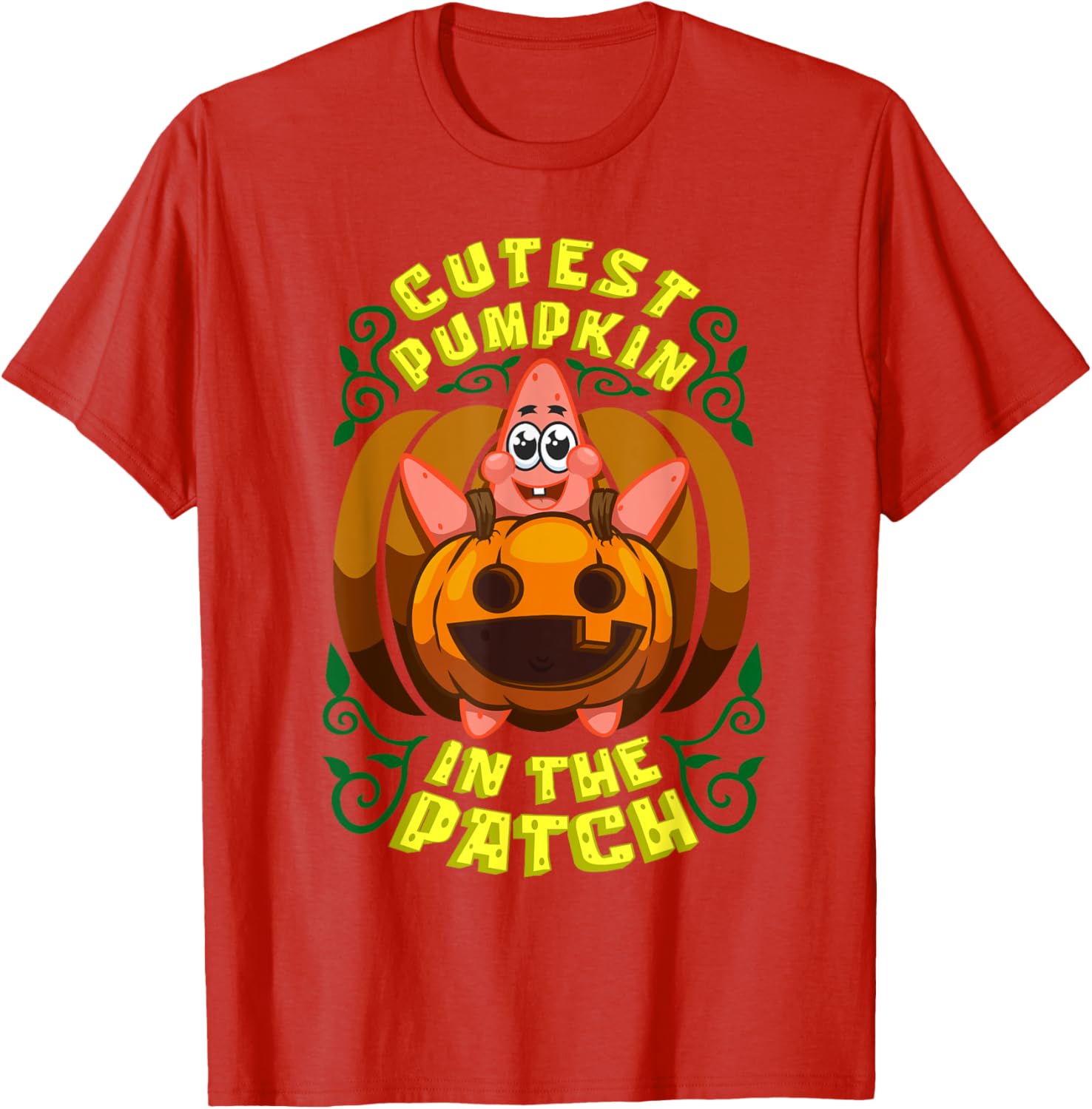 Mademark SpongeBob Halloween Patrick Star Pumpkin T-Shirt for Kids - 4