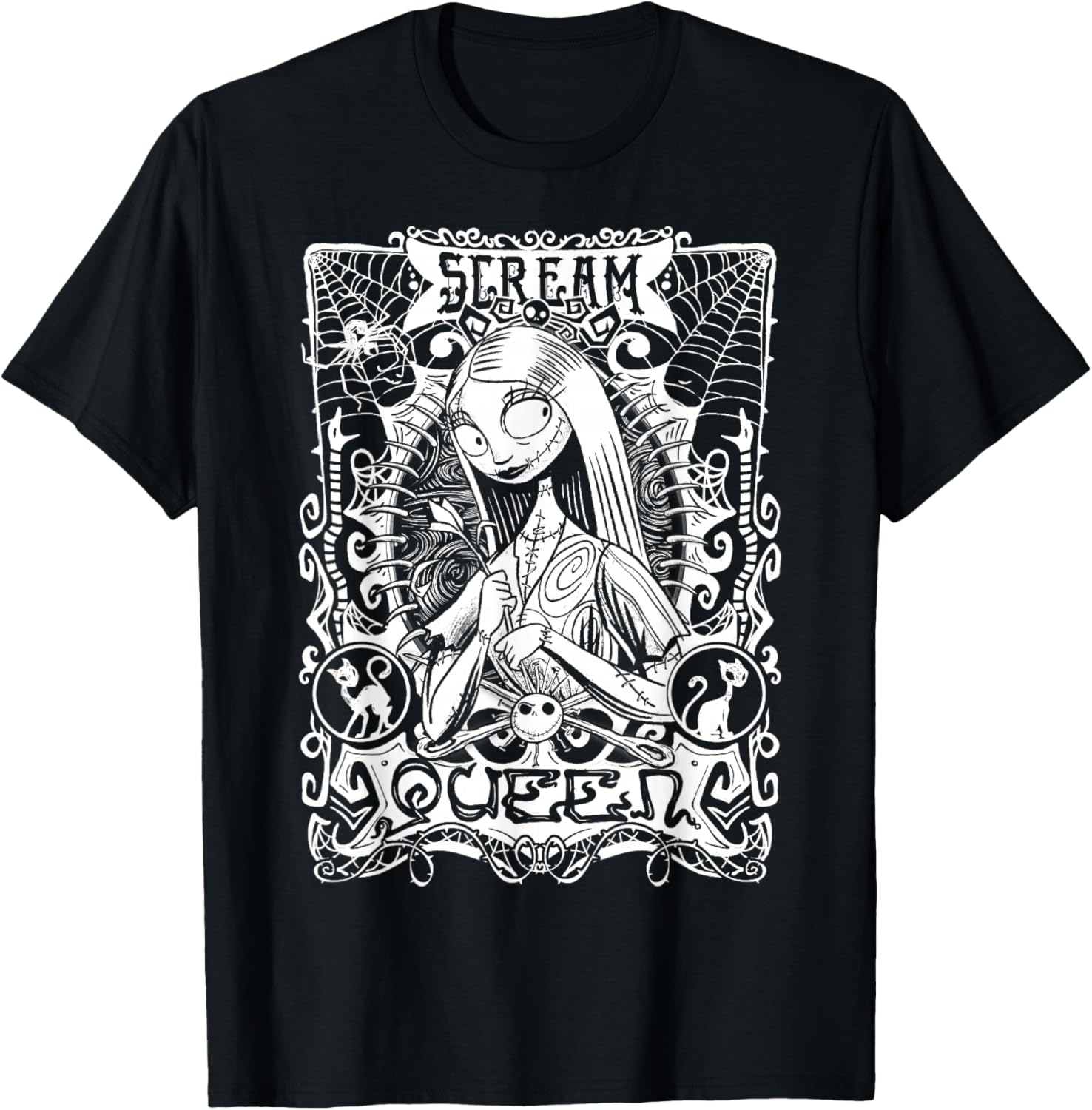 Disney Nightmare Before Christmas Sally Portrait T-Shirt for Fans - 7
