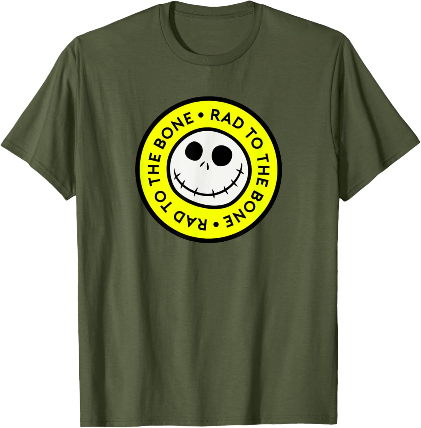 Men's Nightmare Before Christmas Jack Skeleton Rad To The Bone T-Shirt - 5