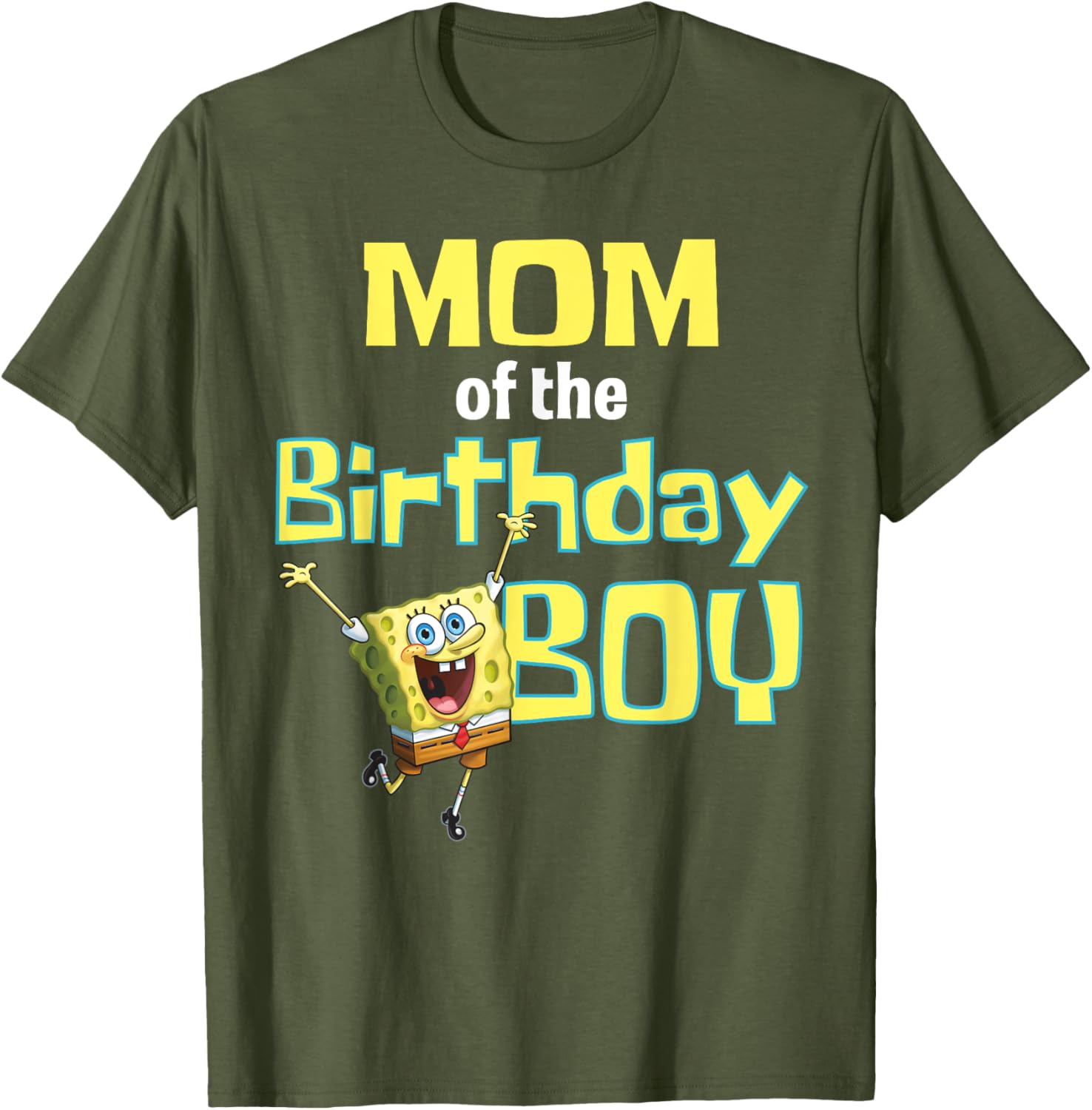 SpongeBob SquarePants Mom Of The Birthday Boy T-Shirt Perfect Gift - 24