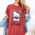 Charming Hello Kitty Bride Tee Shirt for Fun Weddings and Celebrations, Cute and Whimsical Design for Cat Lovers - 1