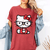 Cute Hello Kitty Nerd Glasses Tee Shirt Perfect for Fans Stylish Graphic Tee with Adorable Kitty Design for Everyday Wear - 1