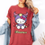 Cute Hello Kitty Taurus Tee Shirt Celebrate Your Zodiac Sign with Adorable Hello Kitty Graphics Perfect for Taurus Fans - 1