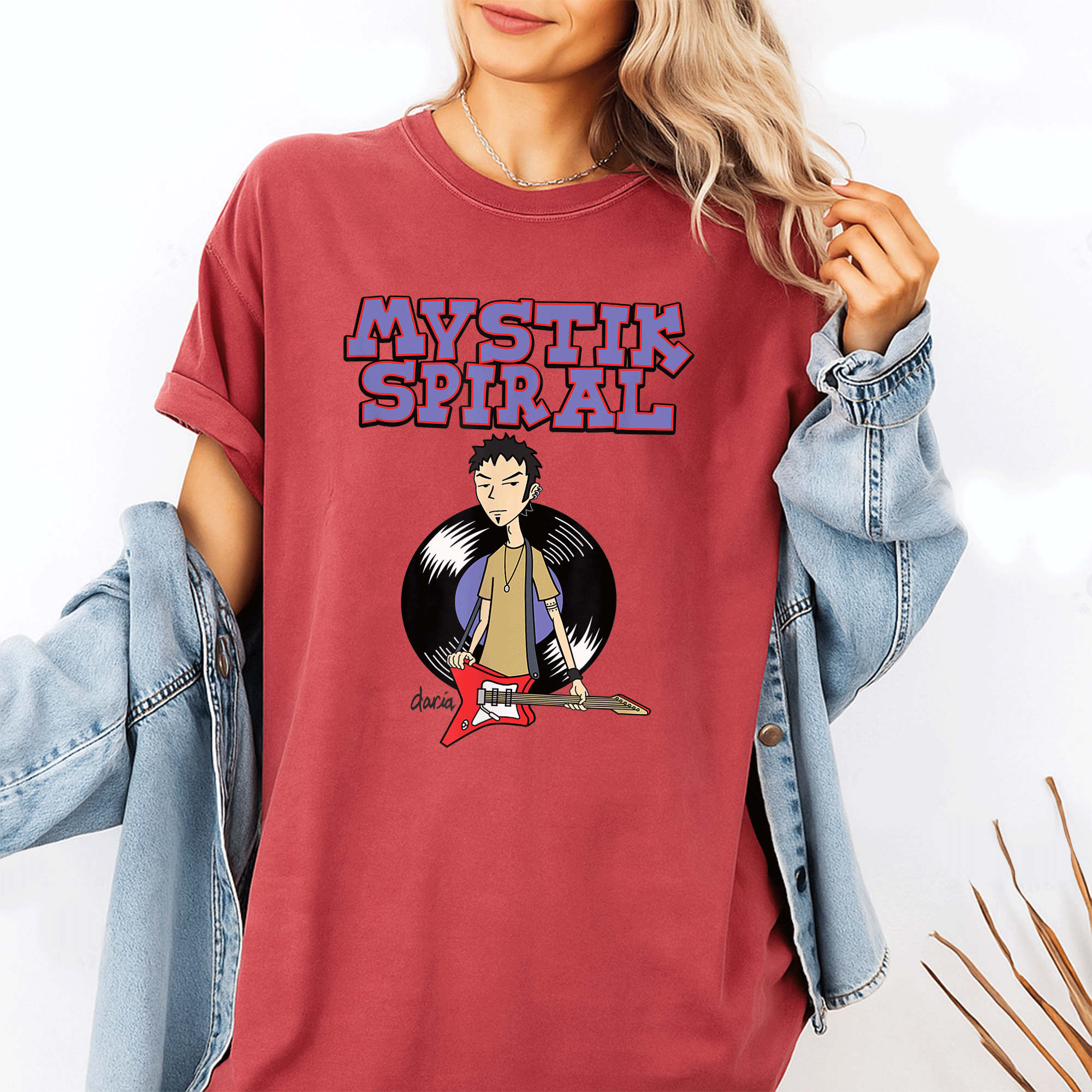 Mademark x Daria Mystik Spiral T-Shirt - Unique Artistic Design for Trendy Fashion Lovers and Fans of Creative Style - 1