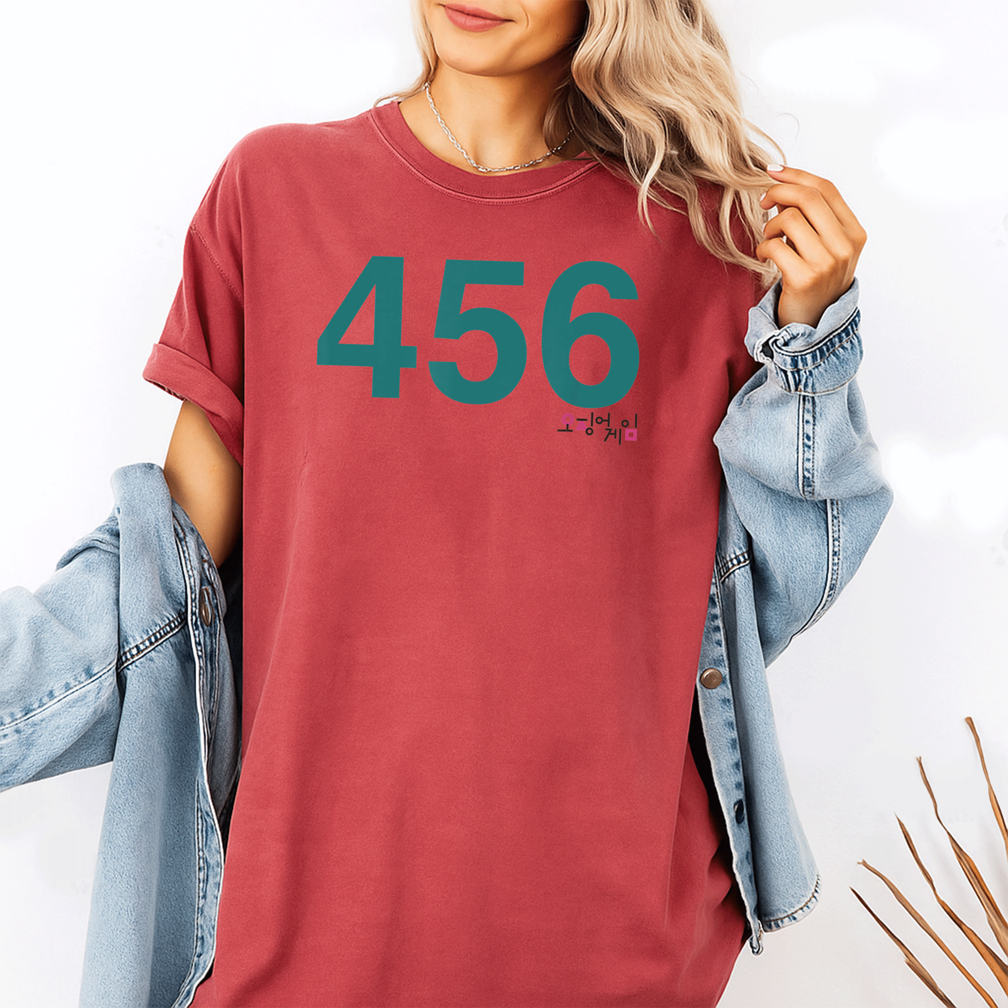Squid Game Player 456 Costume T-Shirt - Perfect for Fans of the Series, Fun, Stylish and Comfortable Design - 1