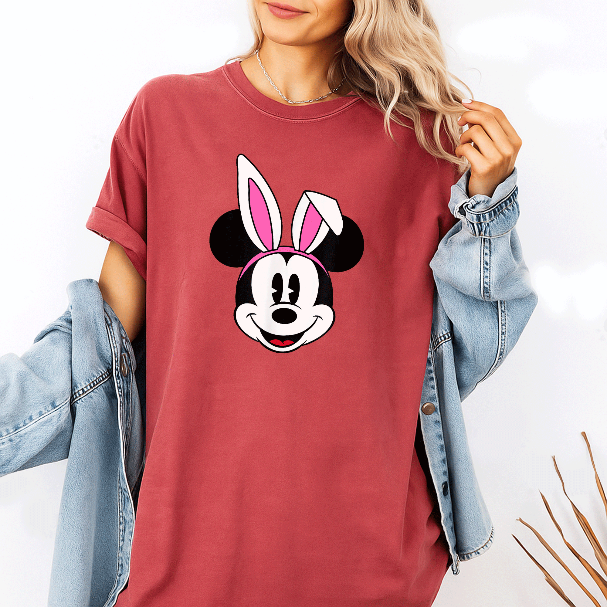 Celebrate Spring with Amazon Essentials Disney Mickey Mouse Easter Bunny Ears T-Shirt – Fun and Festive Spring Apparel for Kids - 1