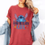 Adorable Disney Lilo & Stitch Birthday Girl T-Shirt with Floral Happy Stitch Logo for Fun and Memorable Celebrations - 1