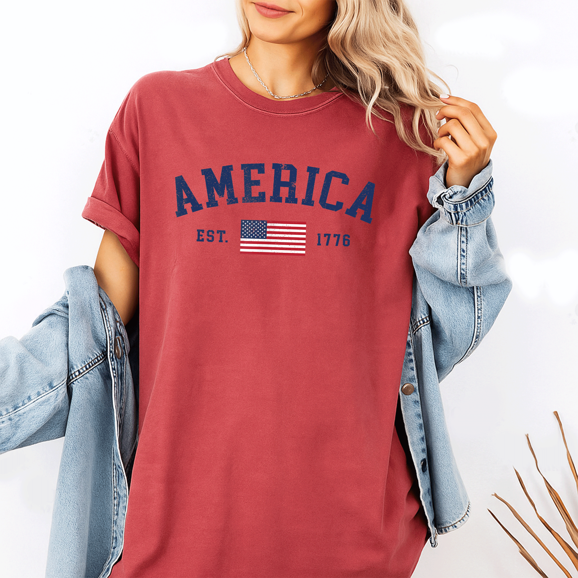 Patriotic American Flag T-Shirt for 4th of July Celebrations, USA Independence Day Tees for Men and Women - 1