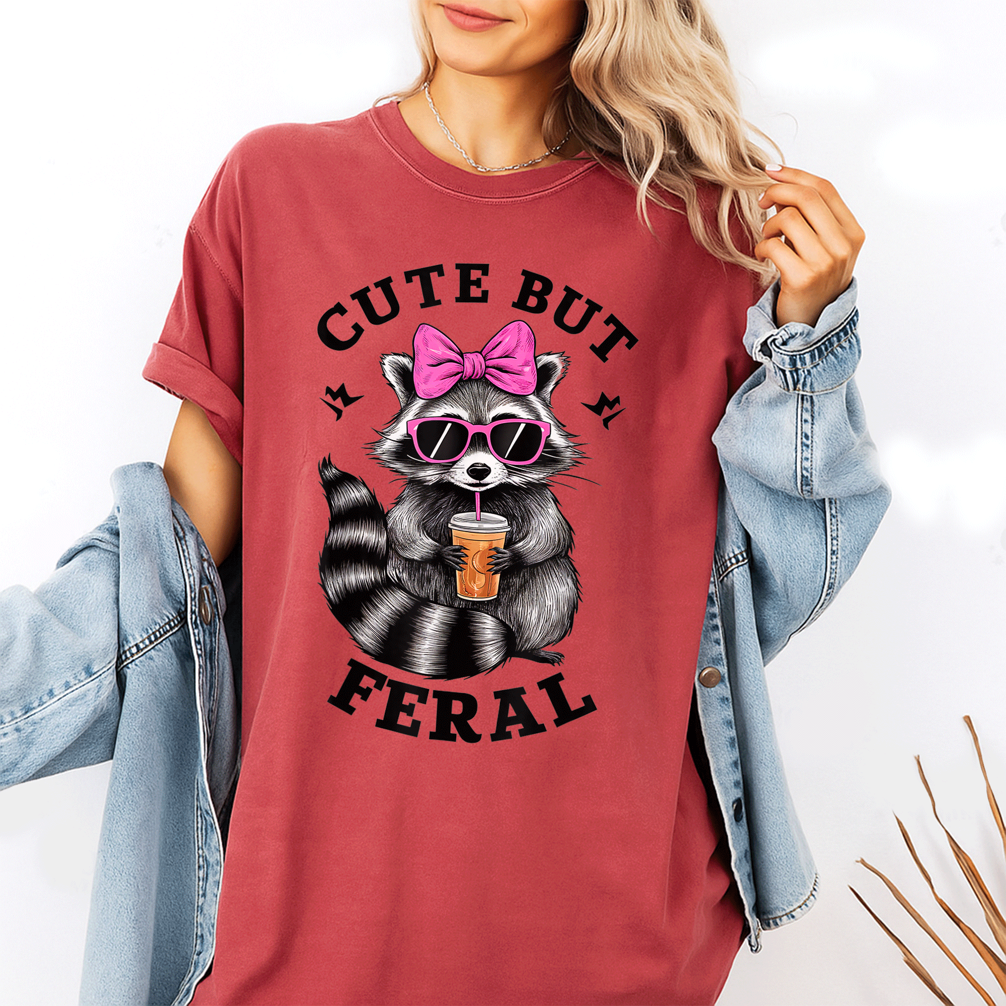 Cute Feral Raccoon T-Shirt with Sunglasses | Fun and Colorful Graphic Tee for Animal Lovers and Casual Wear - 1