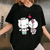Adorable Hello Kitty and Dear Daniel Valentine Tee Shirt for Couples, Cute Graphic Design Perfect for Love and Friendship Celebrations - 1