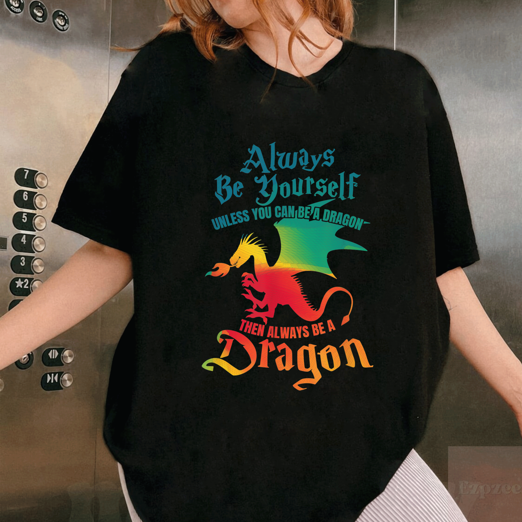Always Be Yourself Unless You Can Be A Dragon Gift T-Shirt Fun Graphic Tee for Dragon Lovers and Fantasy Enthusiasts - 1