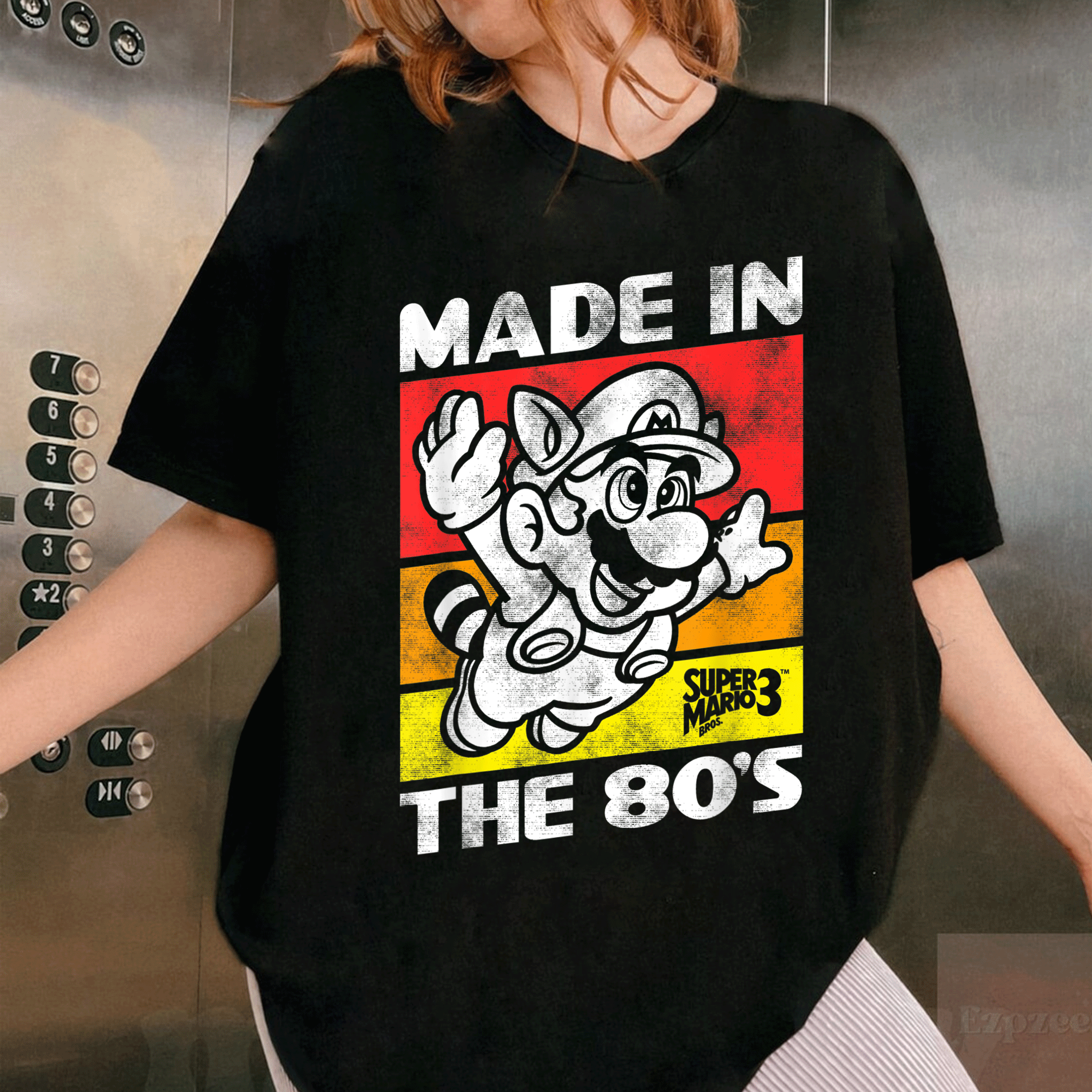 Vintage Nintendo Super Mario 3 T-Shirt for 80s Retro Gaming Fans - Celebrate Classic Gaming Style with This Fun Tee! - 1