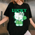 Cute Hello Kitty Lucky Clover Tee Shirt - Adorable Design Featuring Lucky Clover and Hello Kitty for Kids and Adults - 1