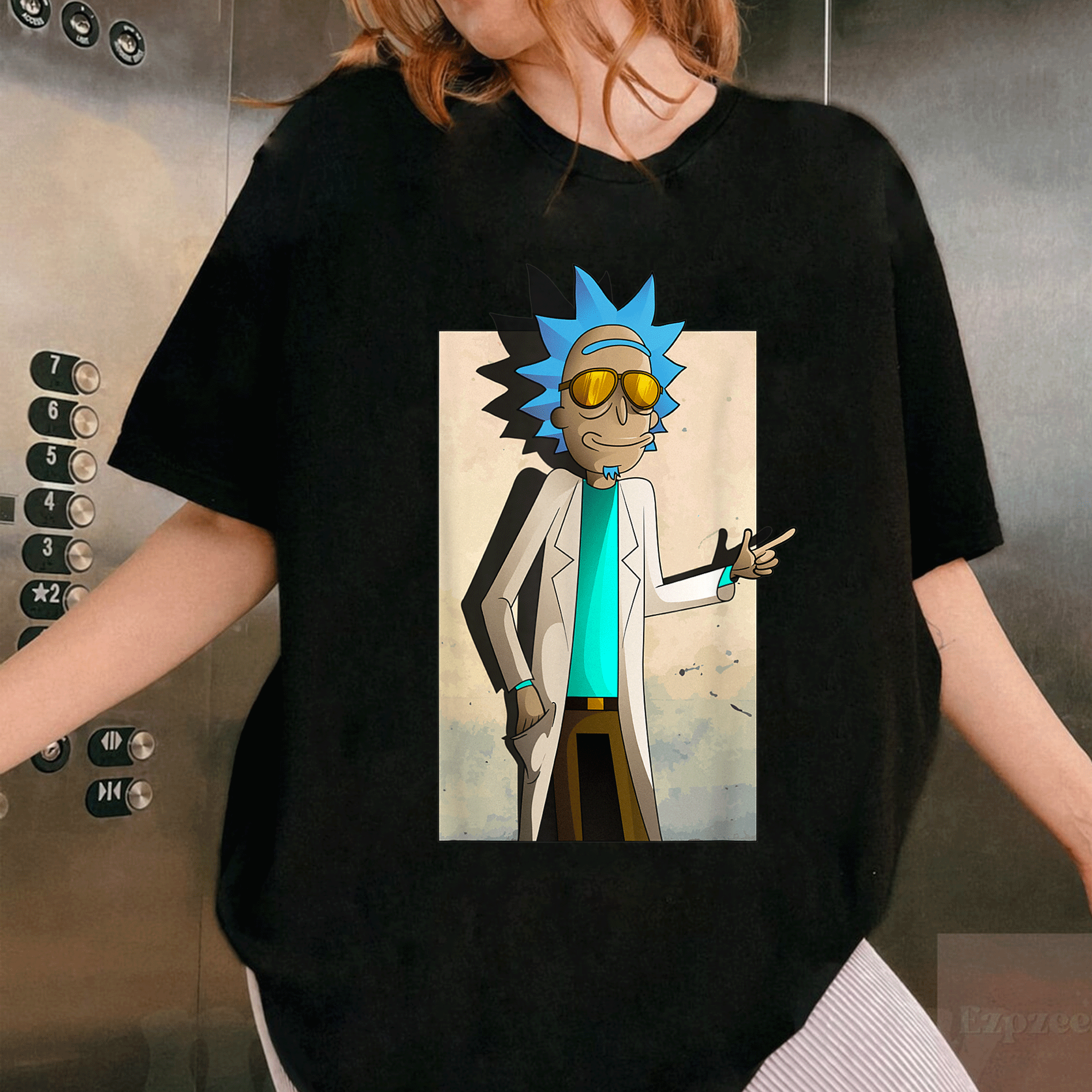 Mademark x Rick and Morty Cool Rick of Ricklantis T-Shirt - Stylish and Fun Graphic Tee for Fans of the Show - 1