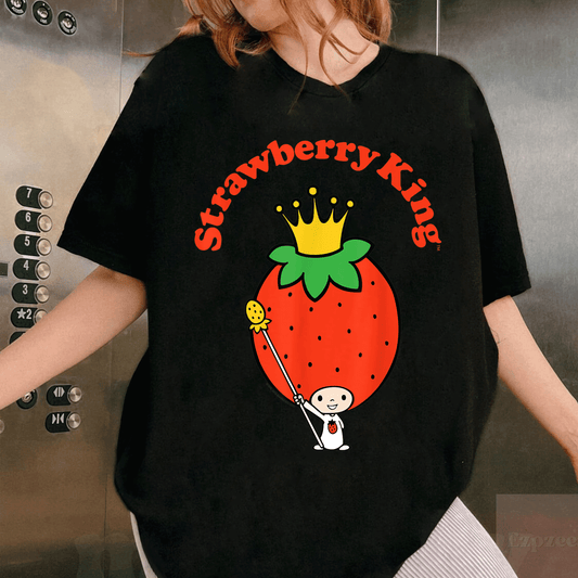 Cute Sanrio Strawberry King Classic Tee Shirt for Fans – Adorable Graphic Tee Featuring Whimsical Strawberry Design - 1