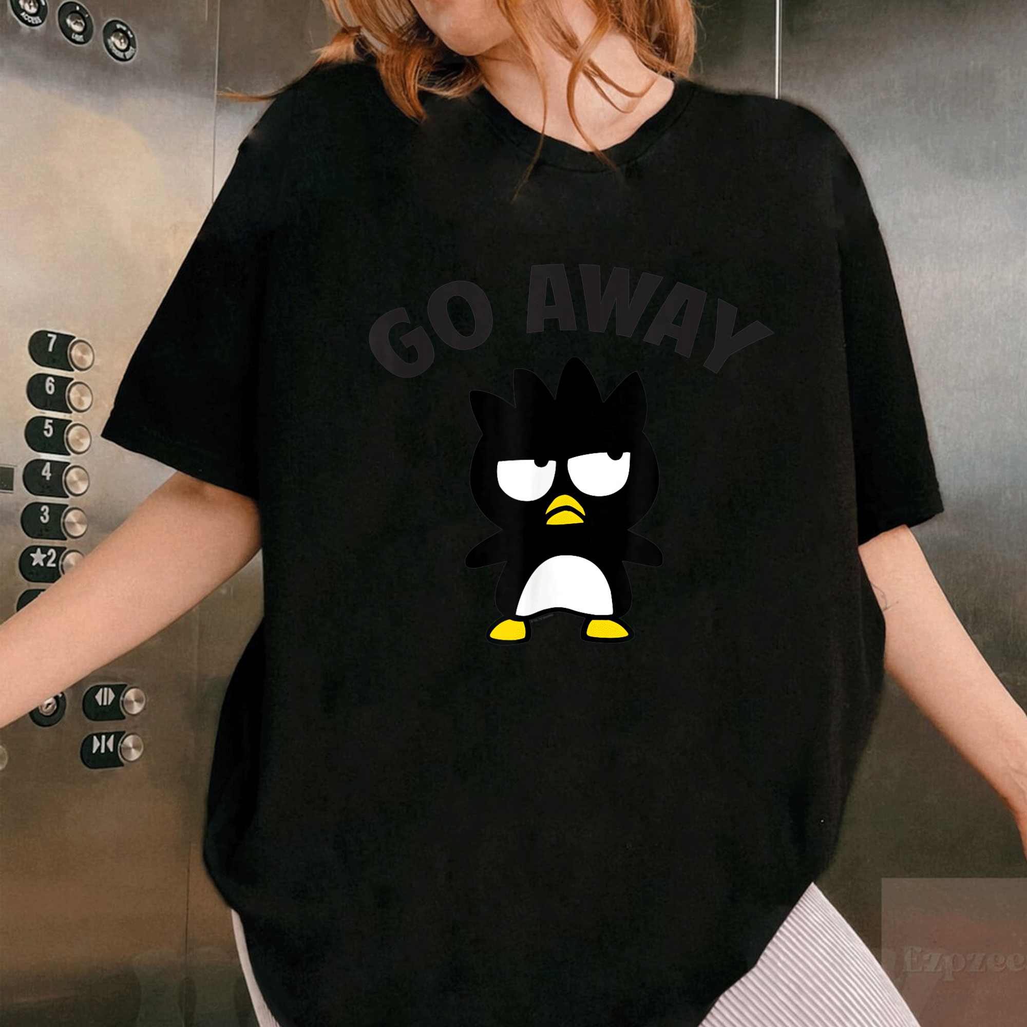 Badtz-Maru Go Away Shirt Cute Illustrated Design for Fun Casual Wear Perfect Gift for Sanrio Fans and Cartoon Lovers - 1