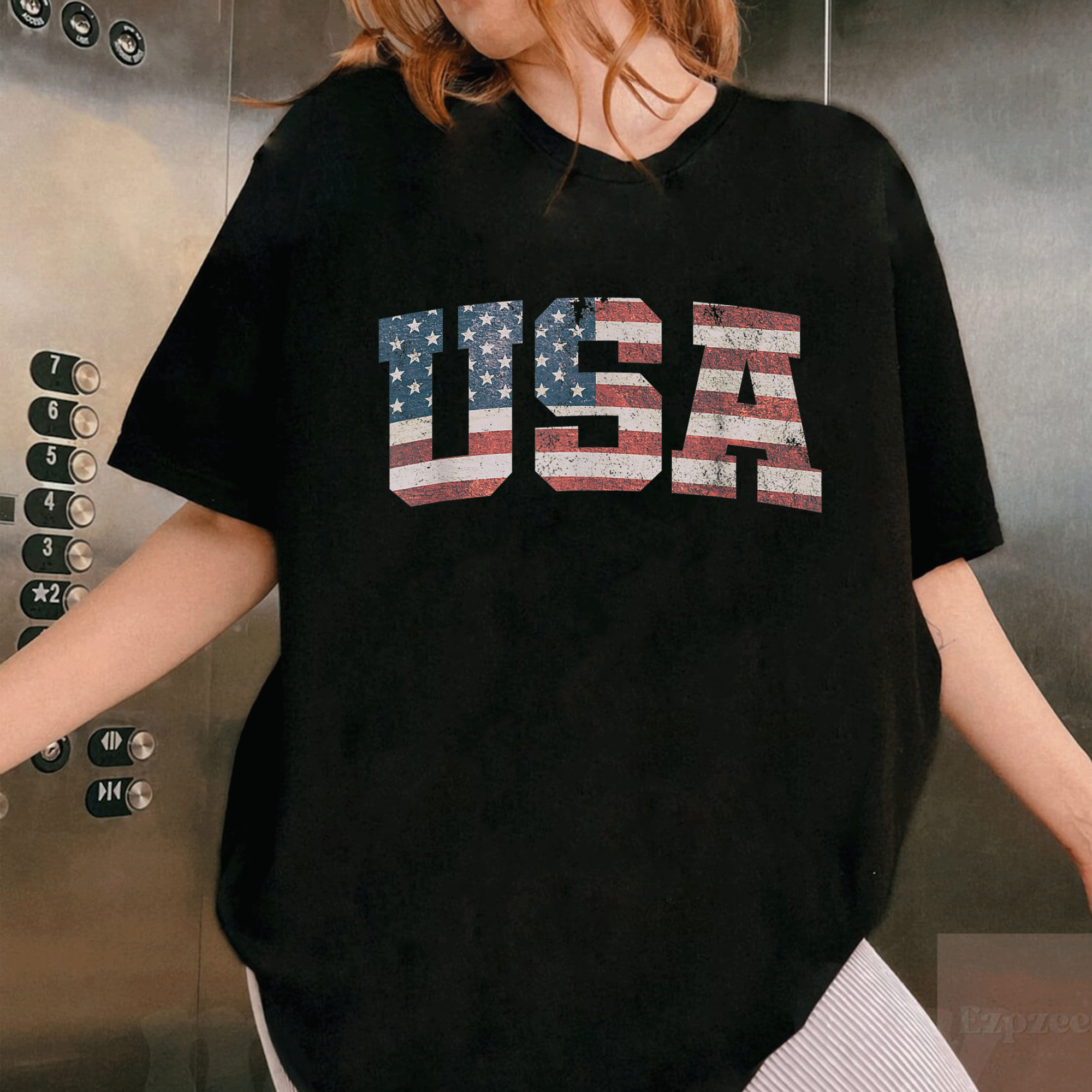 Patriotic USA T-Shirt with US Flag Design Perfect for 4th of July Celebrations - Comfy and Stylish American Tee - 1
