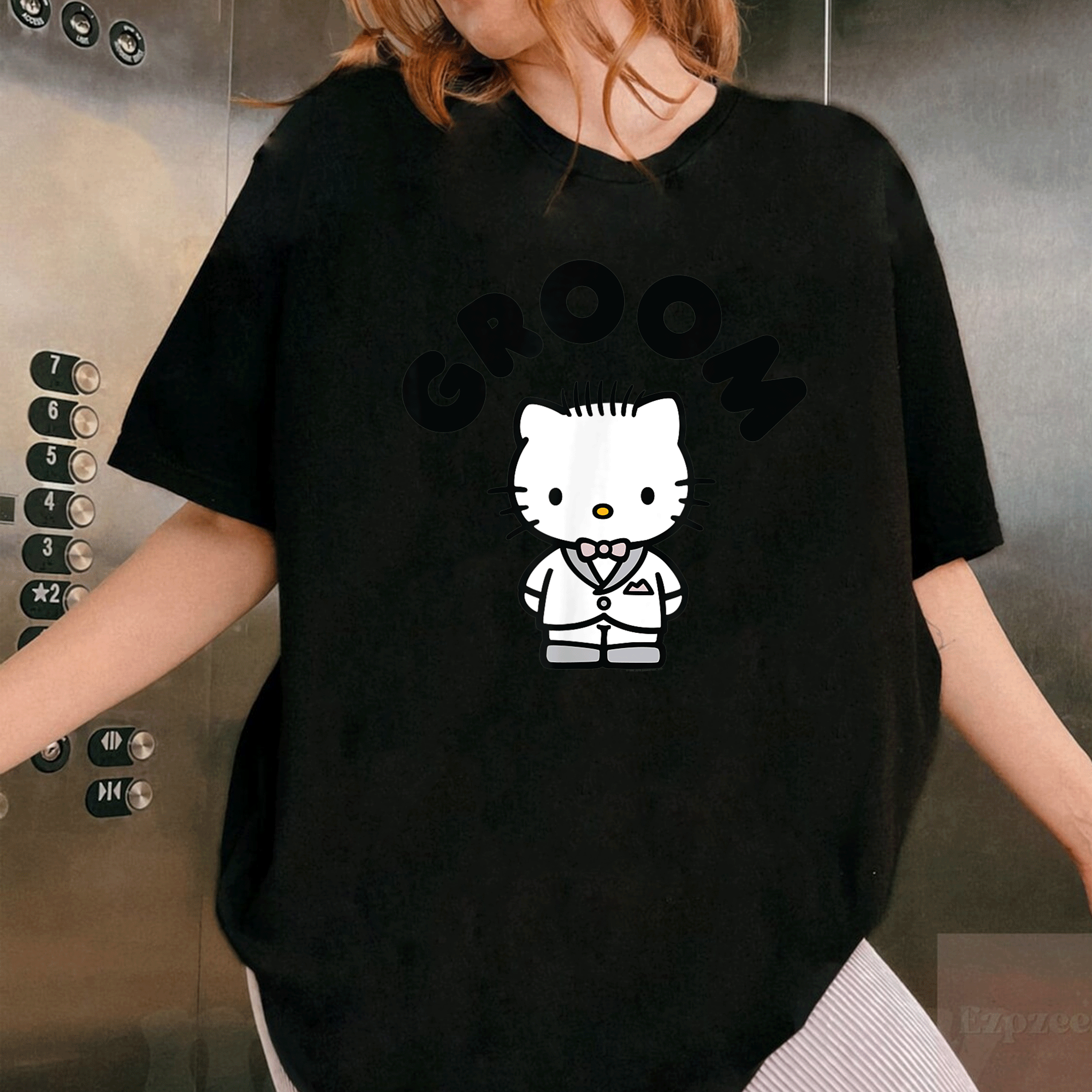 Elegant Dear Daniel Groom Wedding T-Shirt Featuring Charming Cartoon Design Perfect for Grooms and Wedding Celebrations - 1