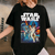 Vintage Star Wars Cast Poster T-Shirt - Retro Graphic Tee Featuring Iconic Characters for True Fans and Collectors - 1