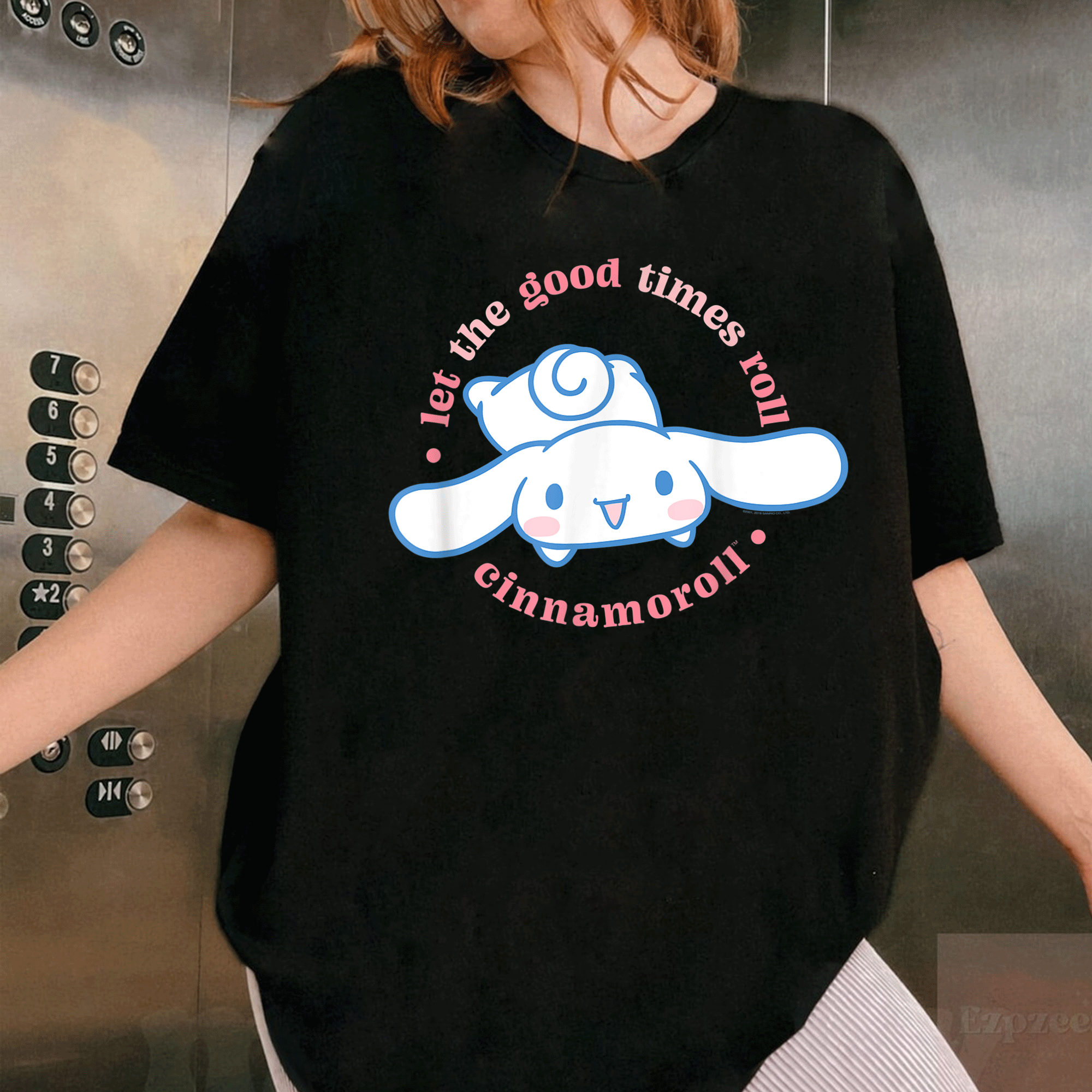 Cute Cinnamoroll Let the Good Times Roll T-Shirt for Fans – Adorable Graphic Tee Featuring Charming Cinnamoroll Design - 1