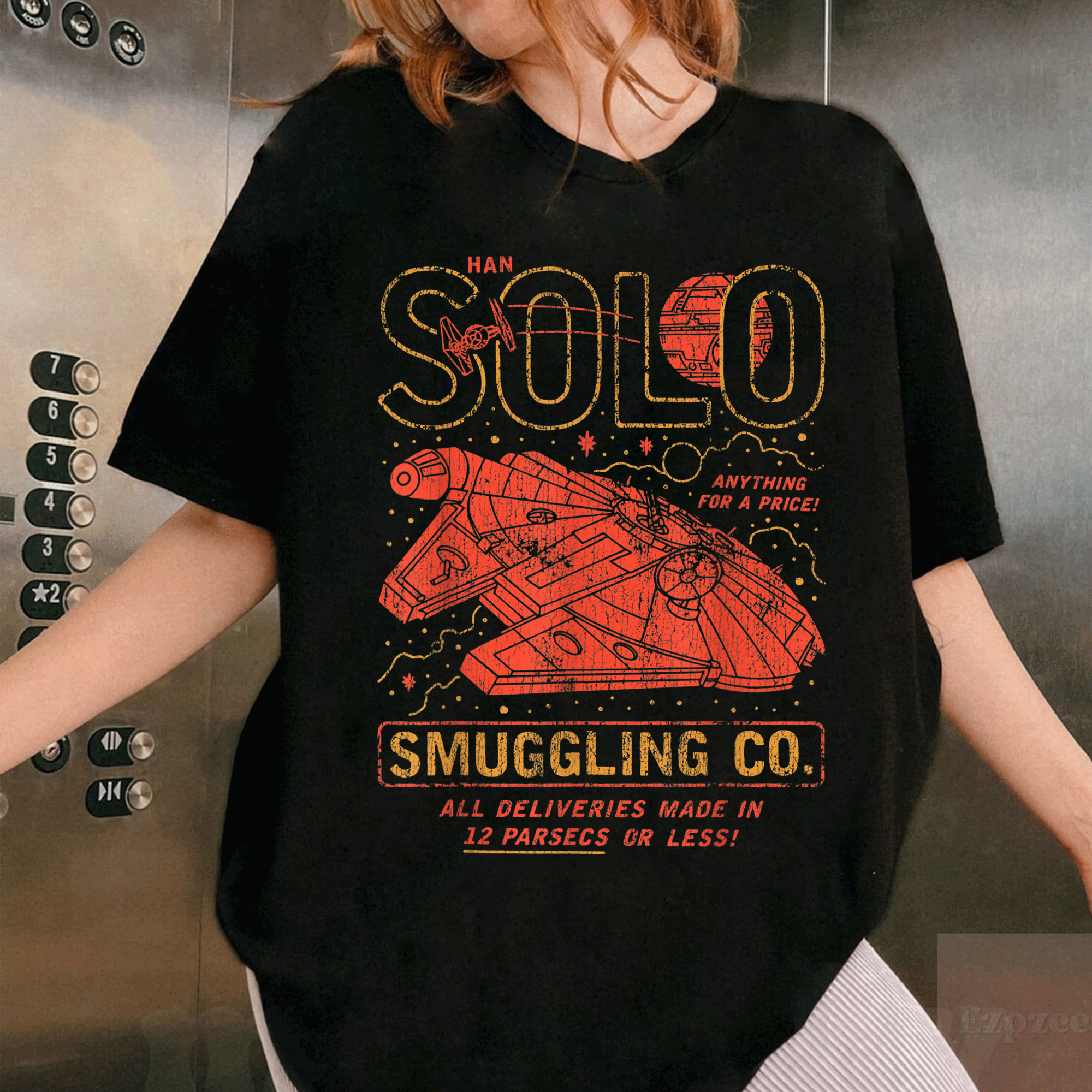 Star Wars Han Solo Smuggling Co T-Shirt Featuring Iconic Design for Fans of the Galaxy's Most Notorious Smuggler - 1