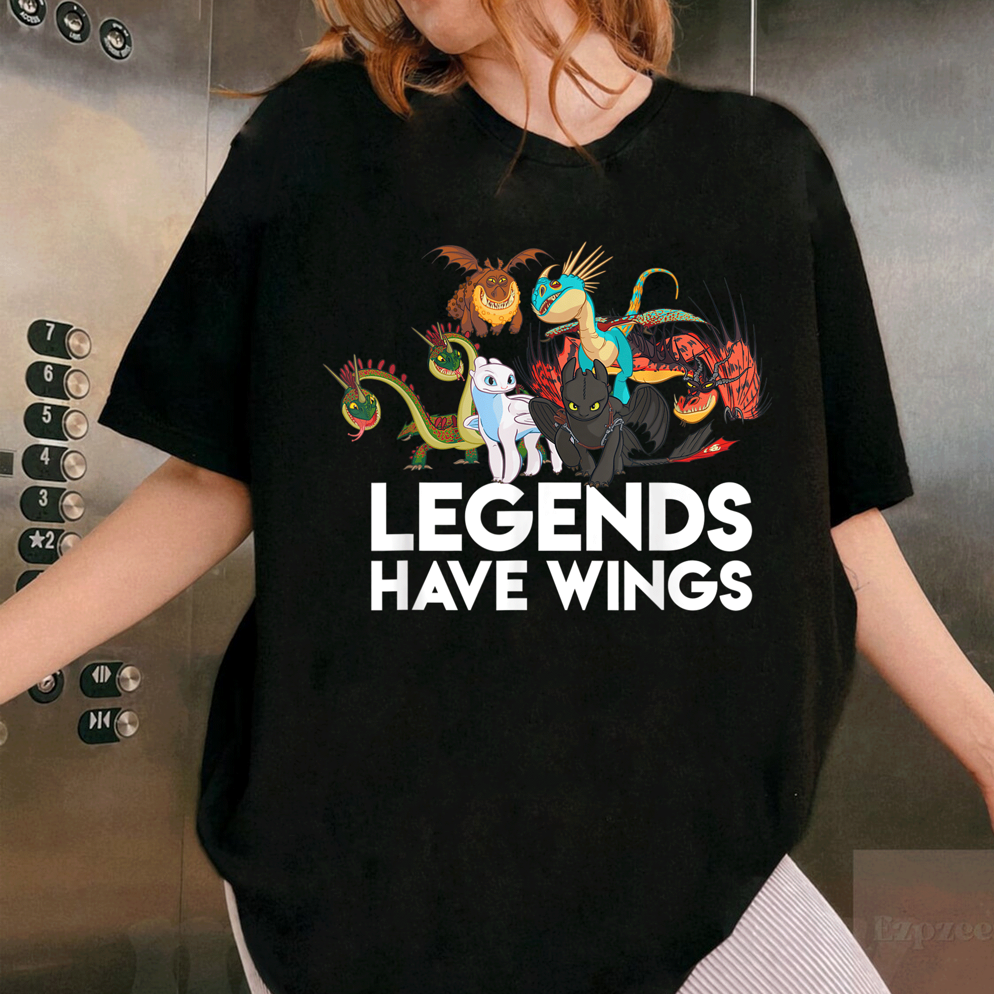 Unleash Your Inner Dragon with How To Train Your Dragons 3 Hidden World Legends Have Wings T-Shirt for Fans and Adventurers - 1