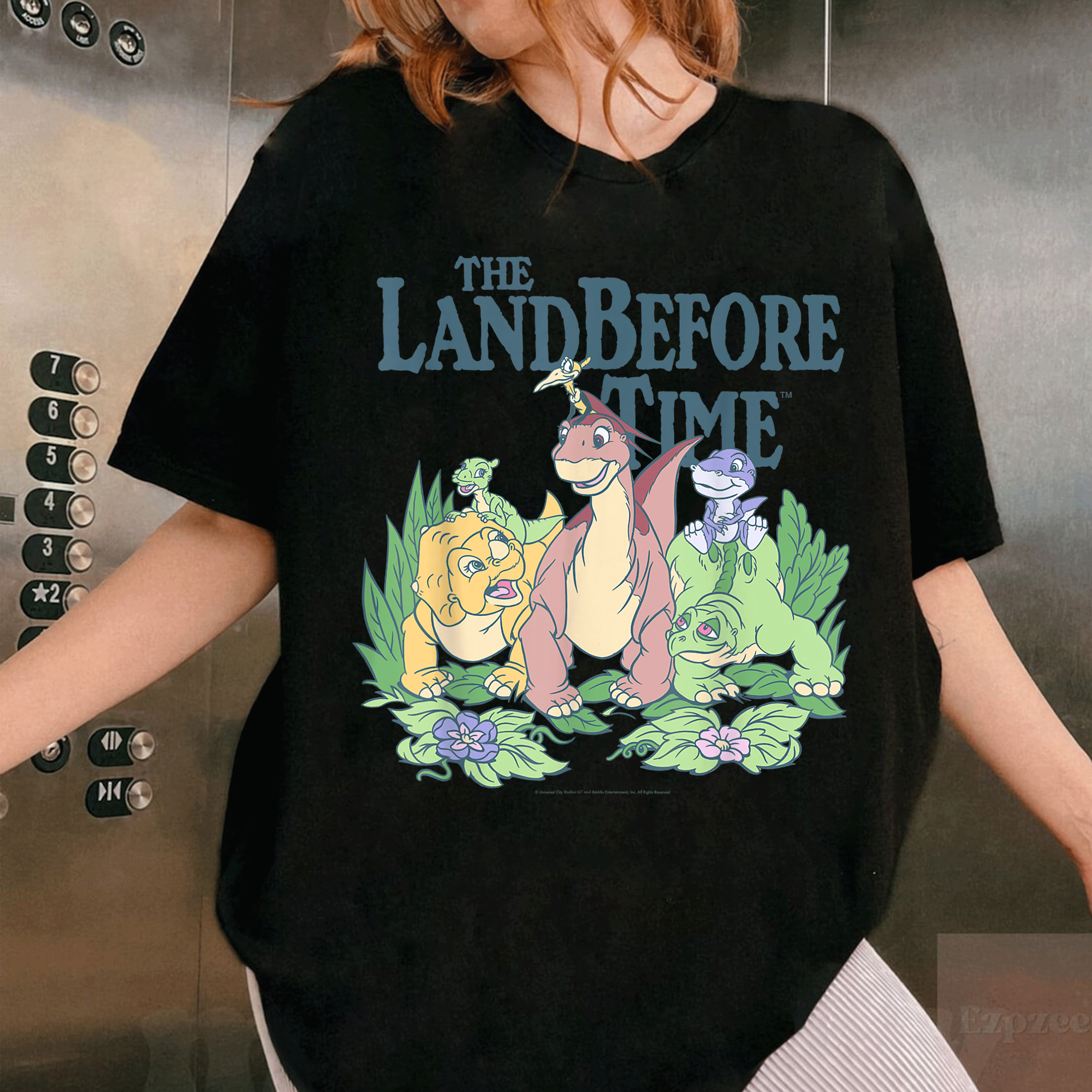Land Before Time Pastel Dinosaur Friends T-Shirt for Kids, Cute Colorful Design Featuring Favorite Characters, Perfect Gift - 1