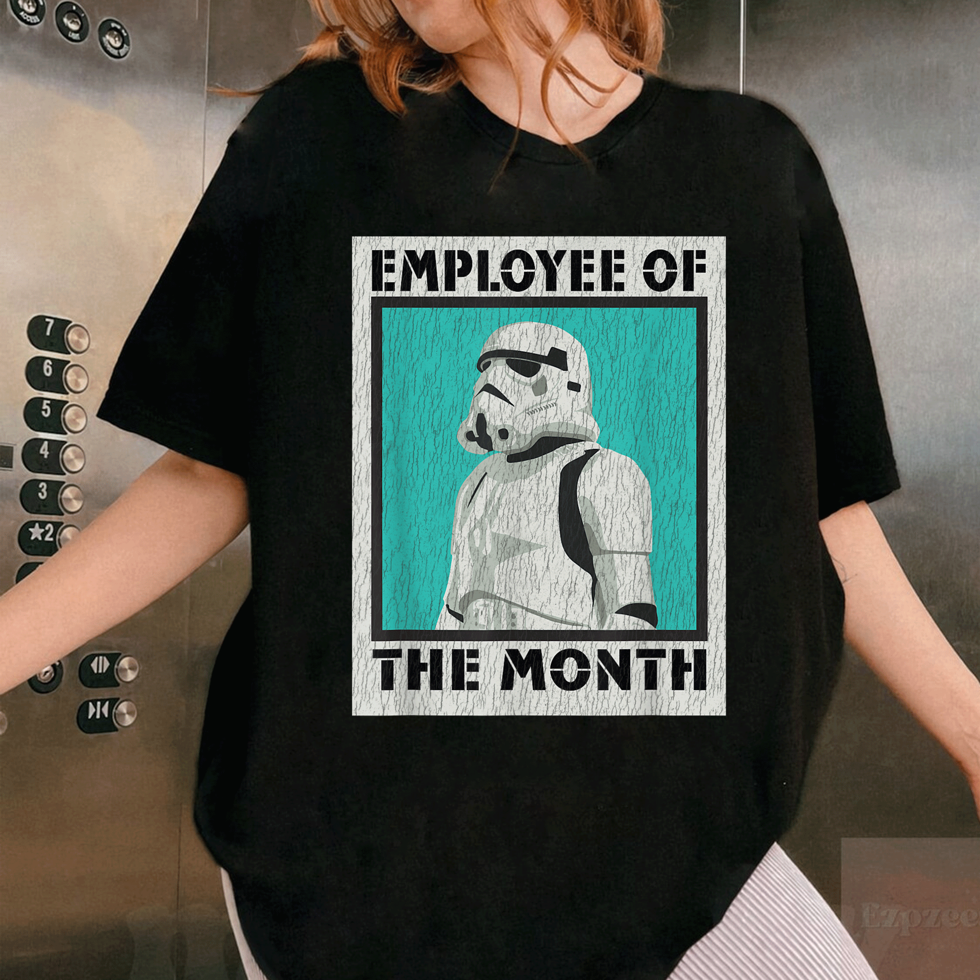 Star Wars Stormtrooper Employee of The Month T-Shirt Perfect for Fans of Galactic Humor and Sci-Fi Style - 1