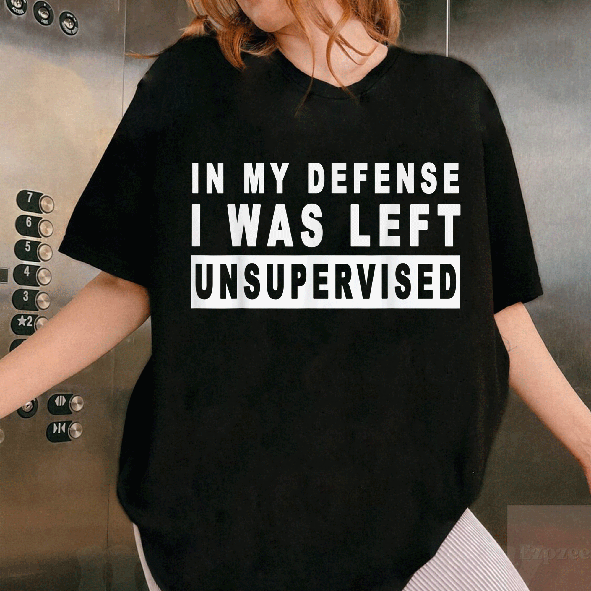 Hilarious Funny In My Defense I Was Left Unsupervised T-Shirt for Adults Perfect for Casual Wear and Gift Ideas - 1