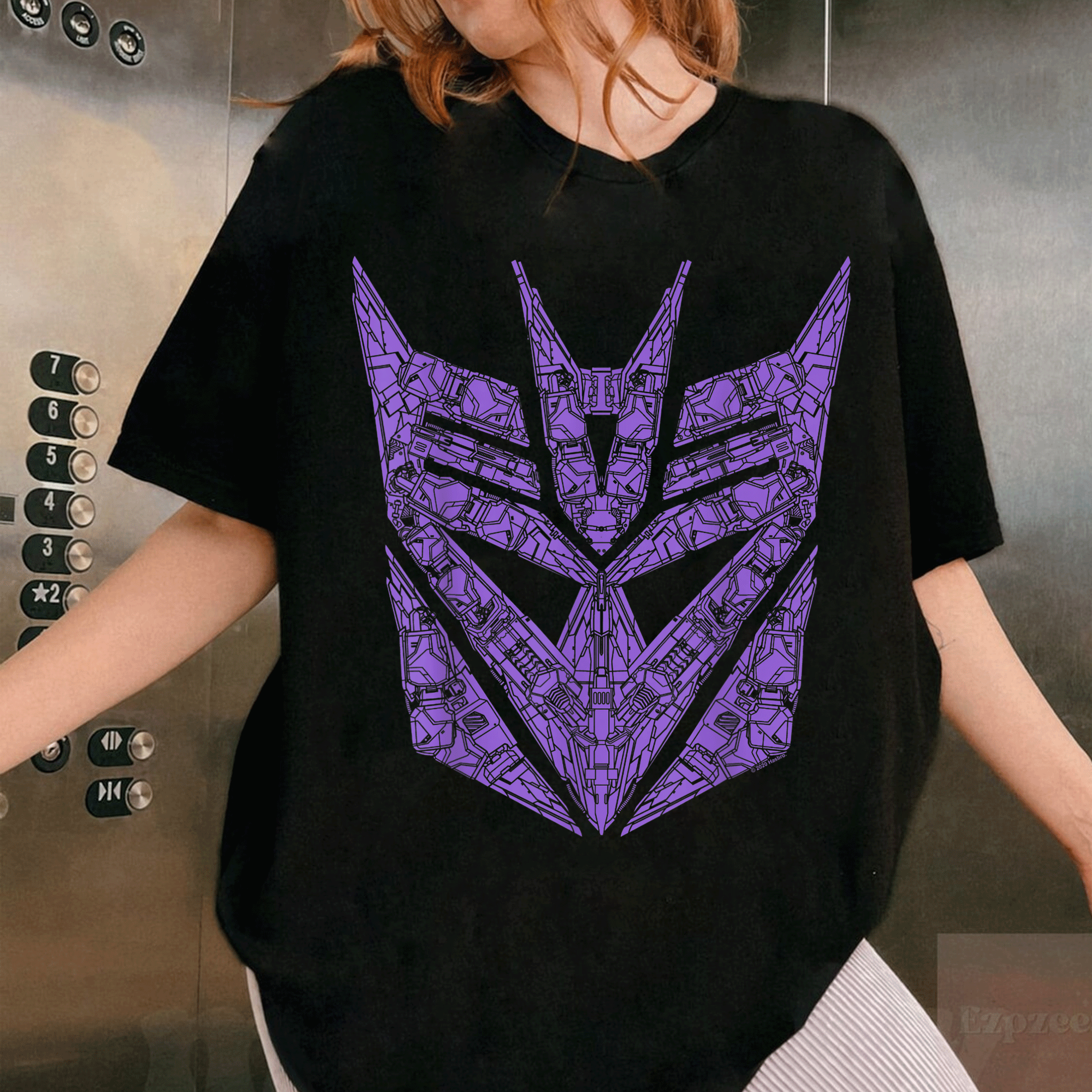 Transformers Decepticons Purple Logo T-Shirt - Stylish Graphic Tee Featuring Detailed Decepticon Emblem for Fans and Collectors - 1