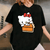 Hello Kitty Pumpkin Pie T-Shirt Adorable Fall Fashion for Cat Lovers Cute Graphic Tee Perfect for Halloween and Thanksgiving Celebrations - 1