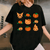 Cute Hello Kitty My Melody Kuromi Pumpkins Halloween T-Shirt for Kids and Adults - Fun Festive Style for All Celebrations - 1