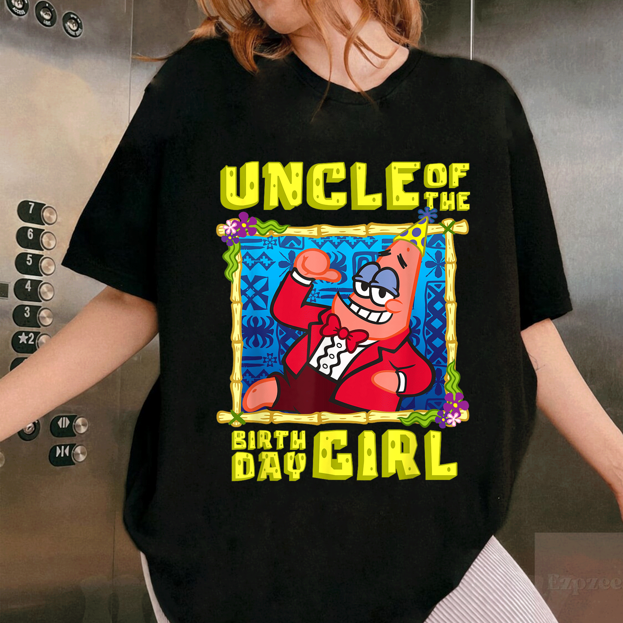 SpongeBob SquarePants Uncle Gift T-Shirt - Fun Patrick Design for Birthday Celebrations Perfect for the Special Uncle - 1