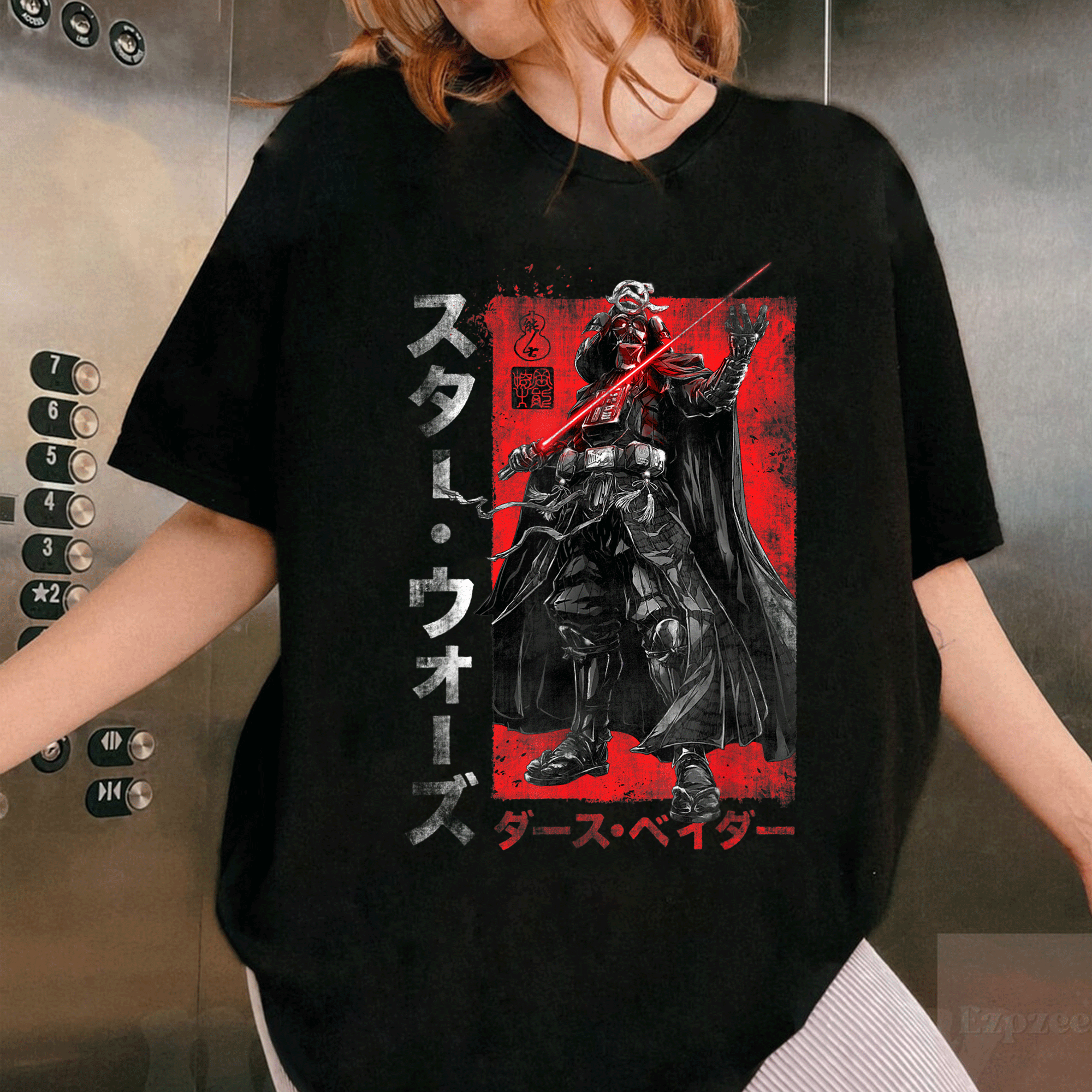 Star Wars Visions Samurai Vader T-Shirt - Unique Anime Style Design for Star Wars Fans and Samurai Enthusiasts - 1