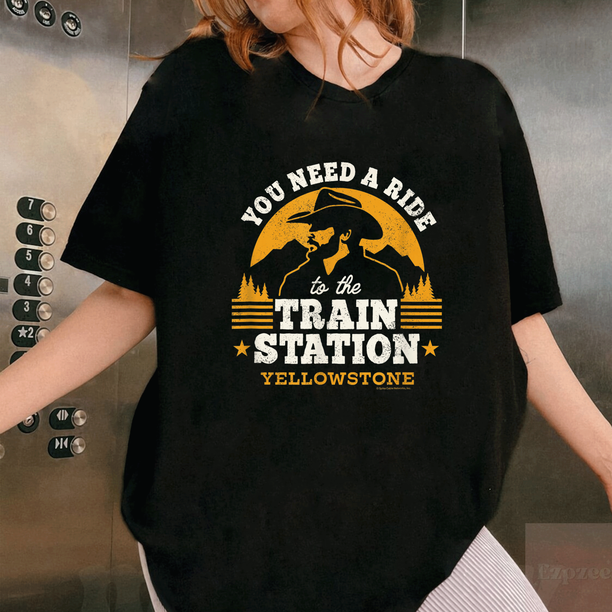 Yellowstone You Need a Ride to the Train Station T-Shirt for Outdoor Lovers Casual Graphic Tee in Vibrant Colors - 1