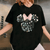 Disney Minnie Mouse Icon Spring Flowers T-Shirt for Women, Cute Floral Graphic Tee, Perfect for Casual Outings and Gifts - 1