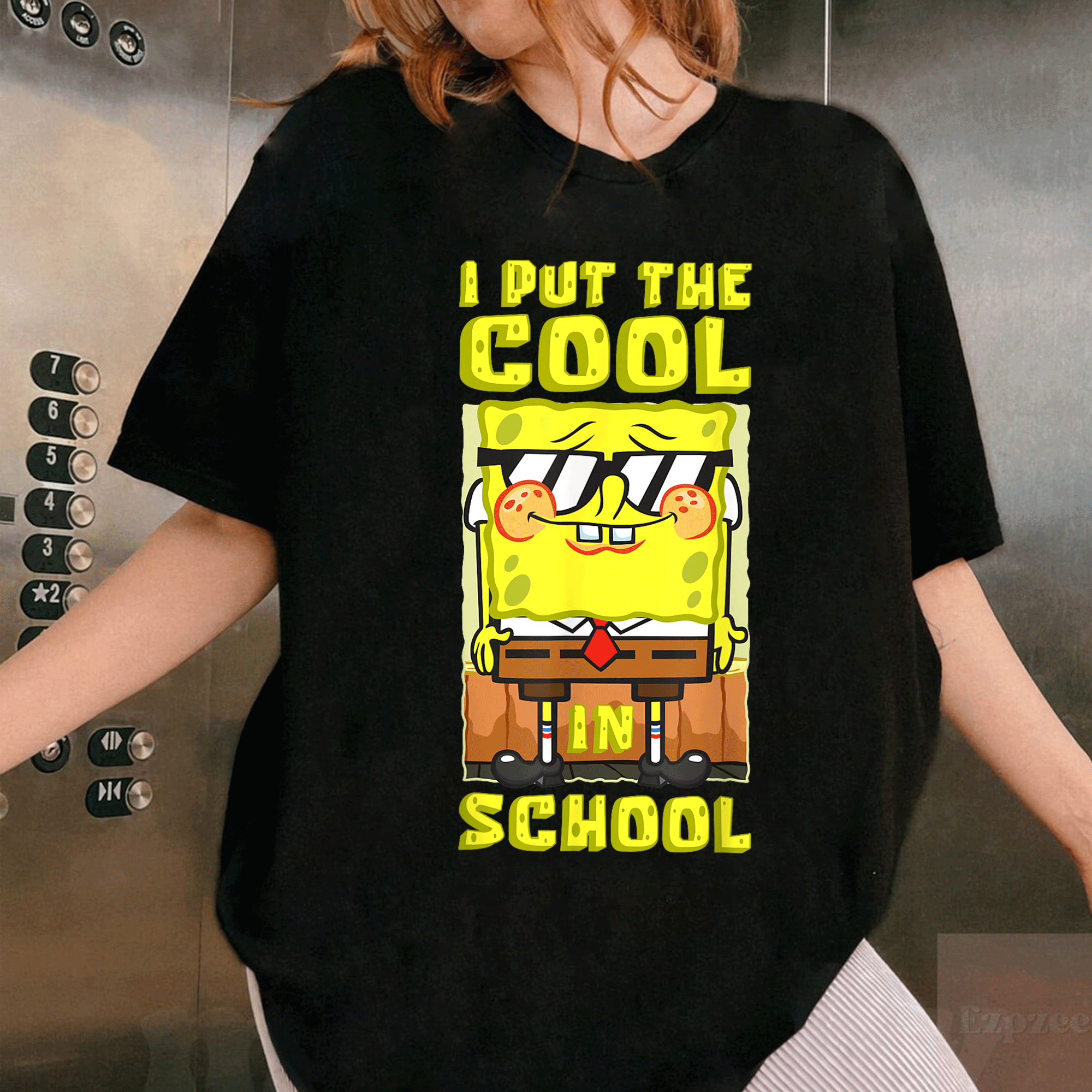 Mademark x SpongeBob SquarePants Boys Gift T-Shirt - Cool Back To School Tee Featuring Fun SpongeBob Design for Kids - 1