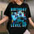 Level Up Birthday Boy Gamer T-Shirt for Boys, Fun Video Game Graphic Tee, Perfect Gift for Gaming Birthday Celebrations - 1