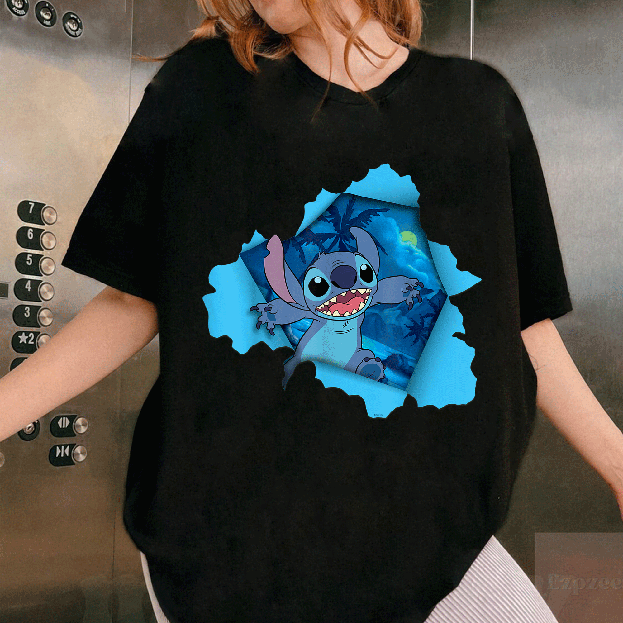 Vibrant Disney Lilo & Stitch Tropical Breakout T-Shirt – Fun and Colorful Island Adventure Style for Fans - 1