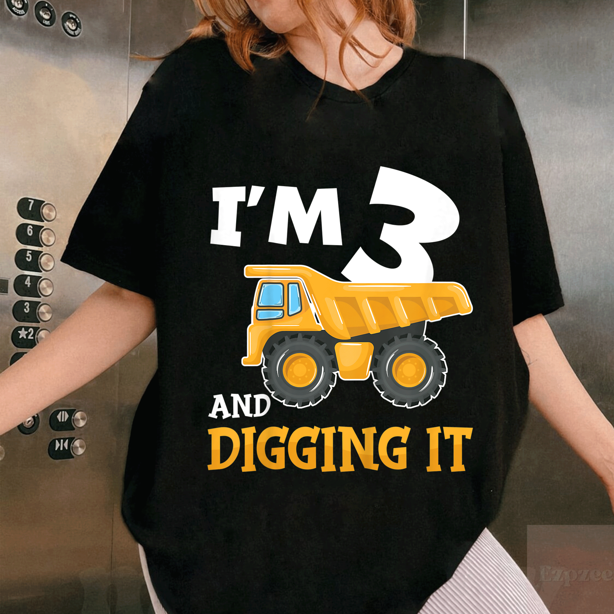 Adorable Kids Construction Birthday T-Shirt for 3 Year Old Boys - Perfect Gift for Little Builders on Their Special Day! - 1