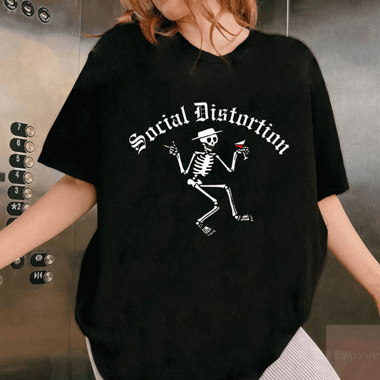 Social Distortion Skelly T-Shirt for Fans - Unique Art Design with Iconic Skelly Print - Trendy and Comfortable Wear - 1