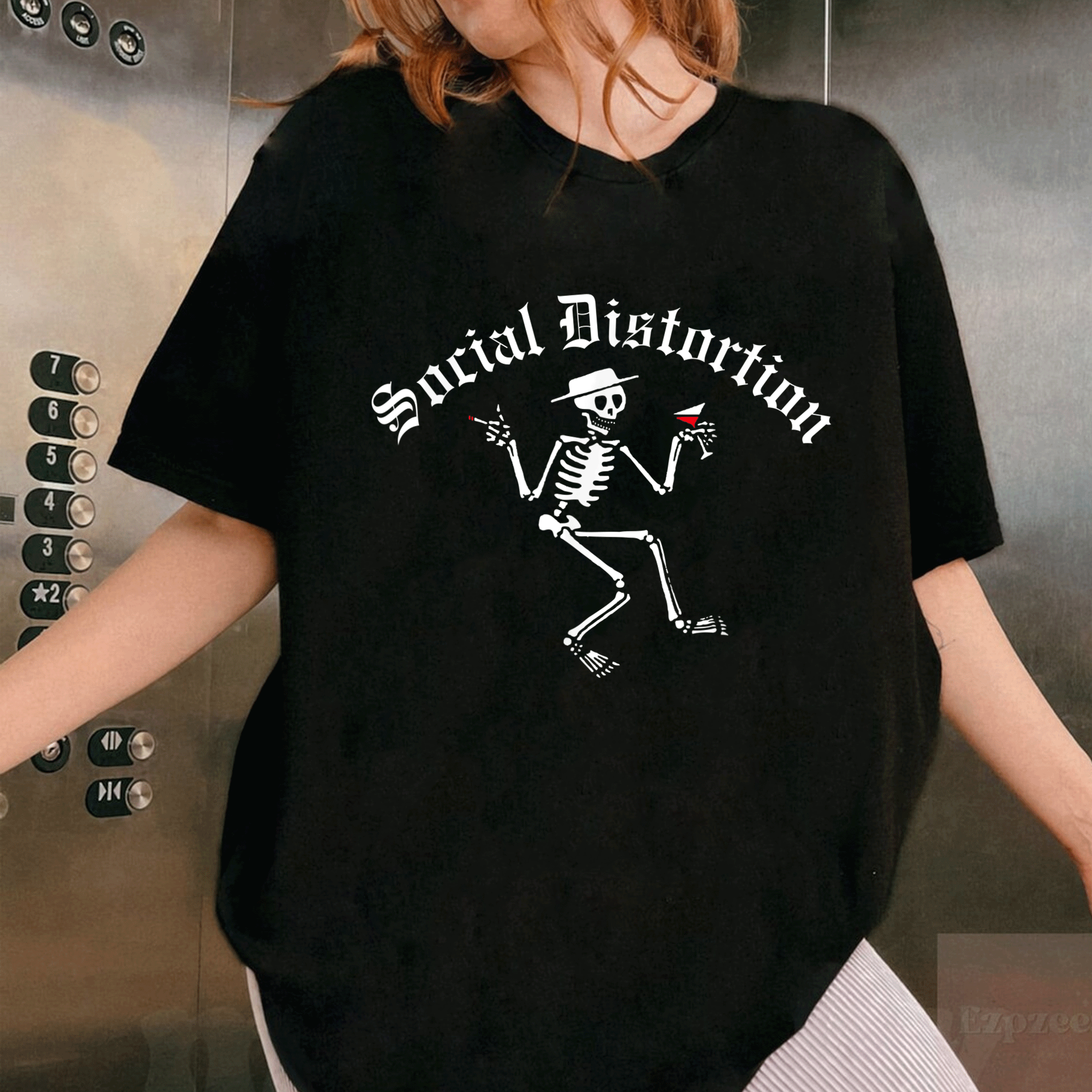 Social Distortion Skelly T-Shirt for Fans - Unique Art Design with Iconic Skelly Print - Trendy and Comfortable Wear - 1