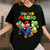 Super Mario Luigi Yoshi Team Adventure T-Shirt Fun and Colorful Group Shot for Fans of Classic Video Games - 1