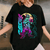 Vibrant Godzilla Neon Mechagodzilla T-Shirt: Bold Design Perfect for Fans of Iconic Kaiju and Anime Culture - 1