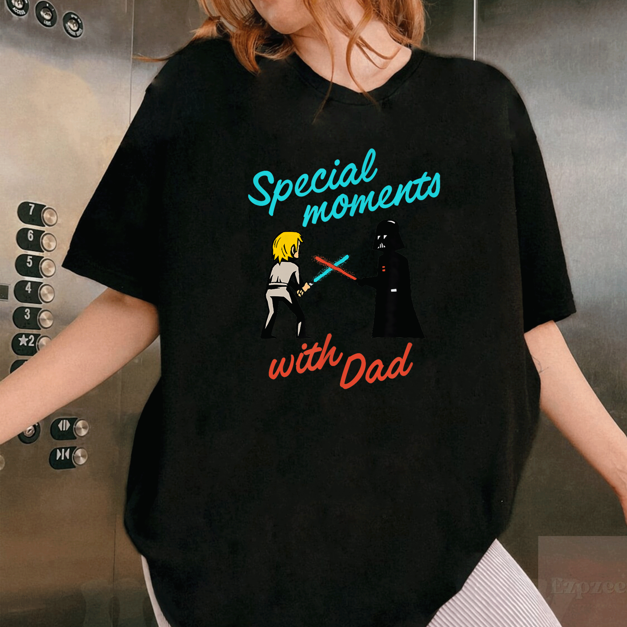 Celebrate Star Wars with Dad: Amazon Essentials Darth Vader and Luke Special Moments T-Shirt for Fans and Fathers - 1
