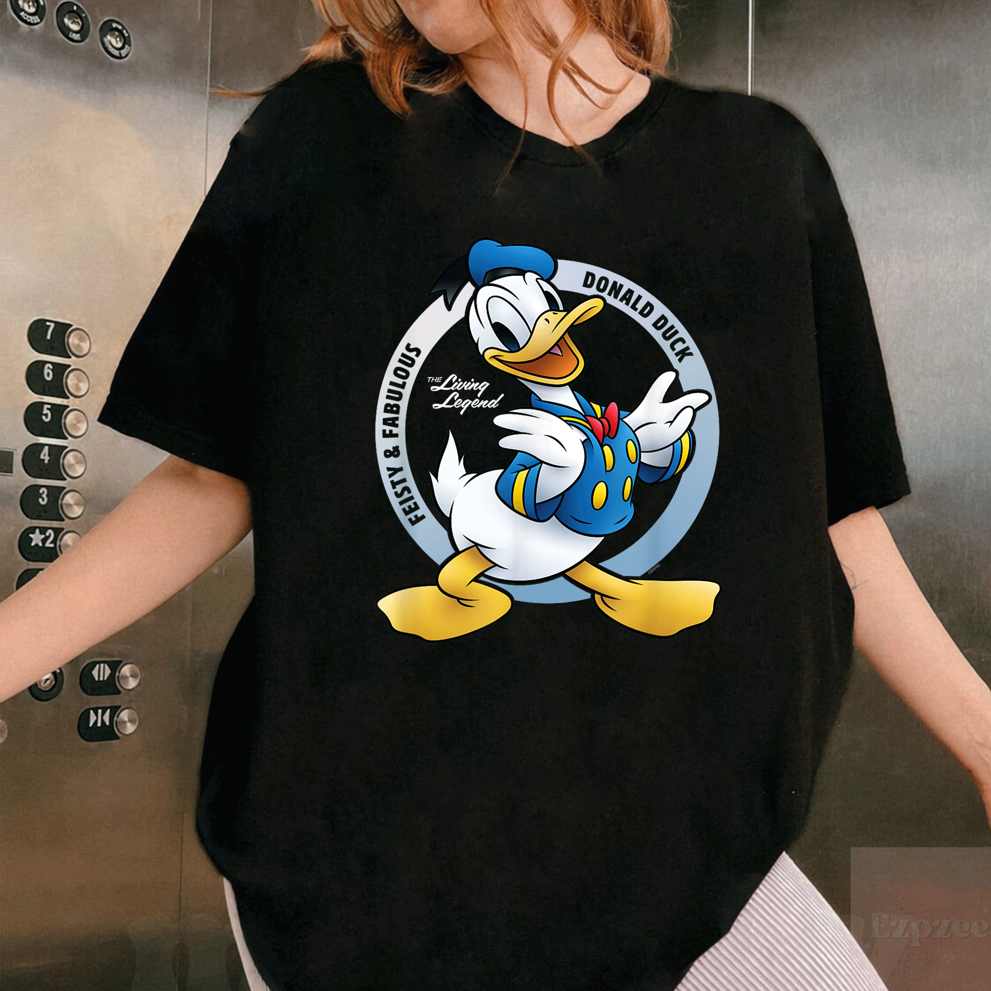 Celebrate 90 Years of Donald Duck with the Feisty and Fabulous Legend T-Shirt - Perfect for Disney Fans and Collectors! - 1